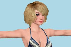 Rowdy Reiko Rumble-Roses, RRXX, toony, female, woman, people, human, xna, characters, rigged